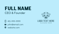 Geometric Dog Pet Business Card Design