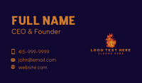 Chicken Flame Fire Business Card Design