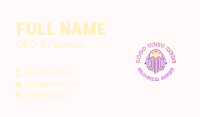 Cute Sparkle Jellyfish Business Card Design