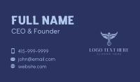 Pharmaceutical Caduceus Wings Business Card Design