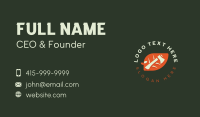 Wood Cutting Business Card example 1