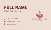 Spa  Aroma Candle  Business Card