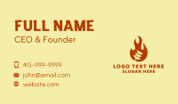 Sausage Grill Flame Business Card Design