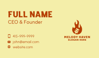 Sausage Grill Flame Business Card