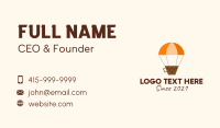 Boba Hot Air Balloon  Business Card