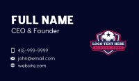 Soccer Football Sports Business Card Design