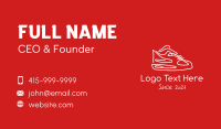 Designer Sneaker Business Card example 1
