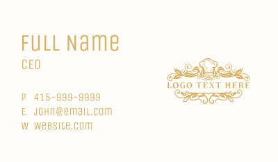 Chef Gourmet Fine Dining Business Card