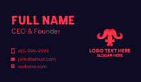 Abstract Red Buffalo Business Card