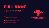 Abstract Red Buffalo Business Card Image Preview