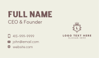 Crown Shield Letter  Business Card