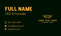 Gold Classic Wing Business Card Design