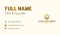 Luxury Crown Lion Business Card