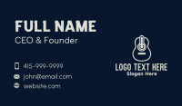 Monoline Guitar Meter Business Card Design