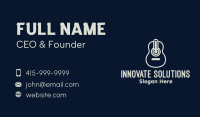 Monoline Guitar Meter Business Card Design