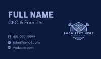 House Roof Nail Construction Business Card
