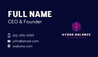 Cyber Cube Technology Business Card Design
