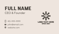 Anchor Ship Wheel  Business Card