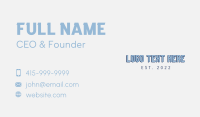 Modern Tech Wordmark Business Card Design