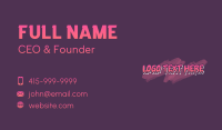 Statement Business Card example 2