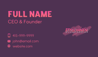 Statement Business Card example 2