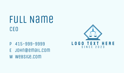 Justice Scale Legal Service  Business Card