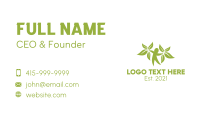 Green Vegan Gardener Business Card Design