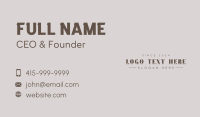 Premium Jewelry Boutique Business Card Design