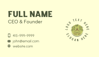 Tropical Tiki Hut Resort Business Card