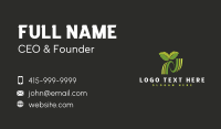 Garden Herbal Leaf Business Card