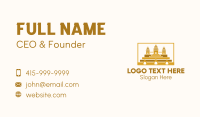 Ancient Temple Landmark Business Card Design