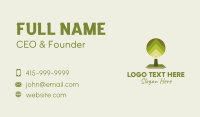 Backyard House Tree Business Card