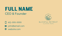 Campsite Business Card example 1