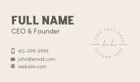 Classy Cursive Lettermark Business Card