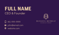 Regal Elegant Shield Business Card