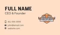 Planer Saw Emblem Business Card