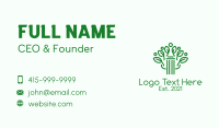 Green Pillar Plant  Business Card