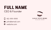 Eyebrow Threading Business Card example 3