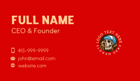 Skull Cigar Smoke Business Card Design