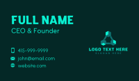 Modern Software Cube Business Card Design