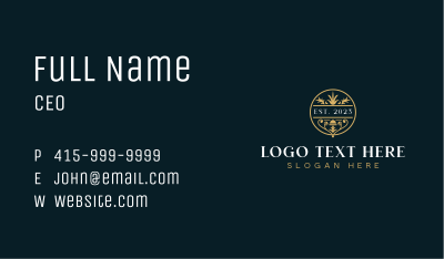 Upscale Restaurant Dining Business Card