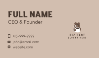 Hot Coffee Bear Business Card