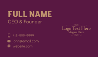 Word Business Card example 2