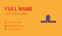 Angry Man Mascot  Business Card