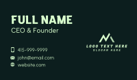 Mountain Letter M Business Card