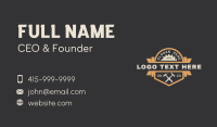 Saw Hammer Carpentry Business Card
