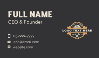 Saw Hammer Carpentry Business Card Design