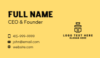 Royalty Shield Letter T Business Card