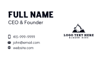  Contractor Digger Backhoe Business Card Design