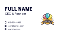 Party Celebration Balloon Business Card